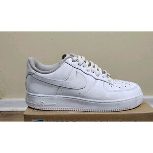 Nike Air Force 1 Low Men's Triple White Size US 10 Sneakers CW2288-111